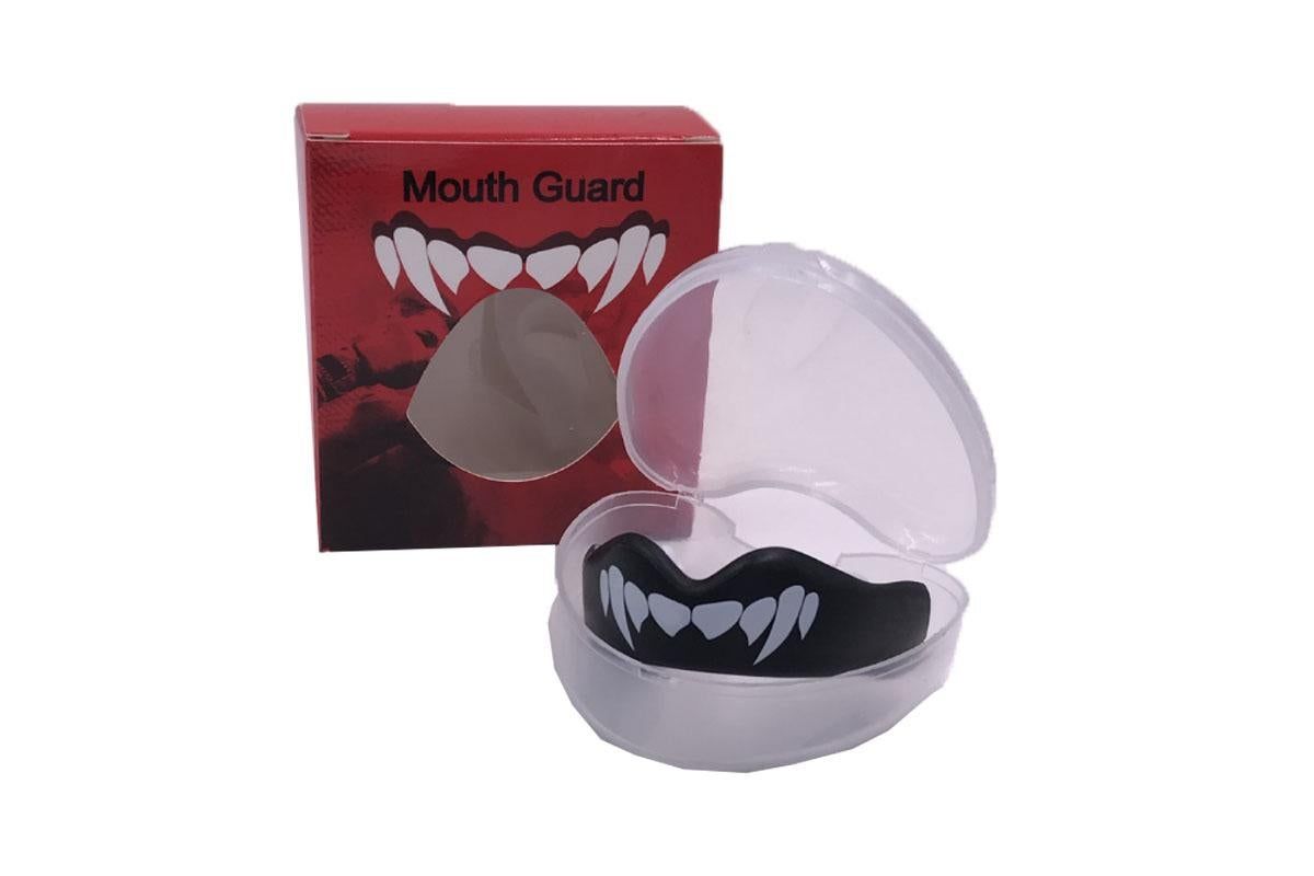 2Pcs Sports Mouthguard Dual Layer Mouth Guard with Case for Basketball Lacrosse Football Martial Arts Hockey Unique