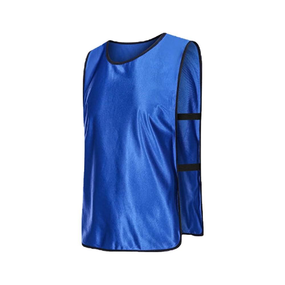 4Pcs Scrimmage Training Vest Team Sports Games Practice Jersey Blue Awezingly