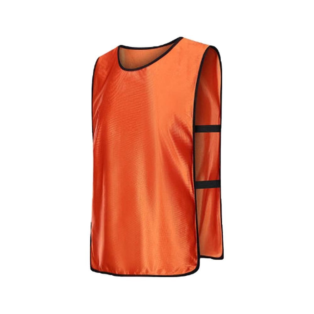 4Pcs Scrimmage Training Vest Team Sports Games Practice Jersey Orange Unique