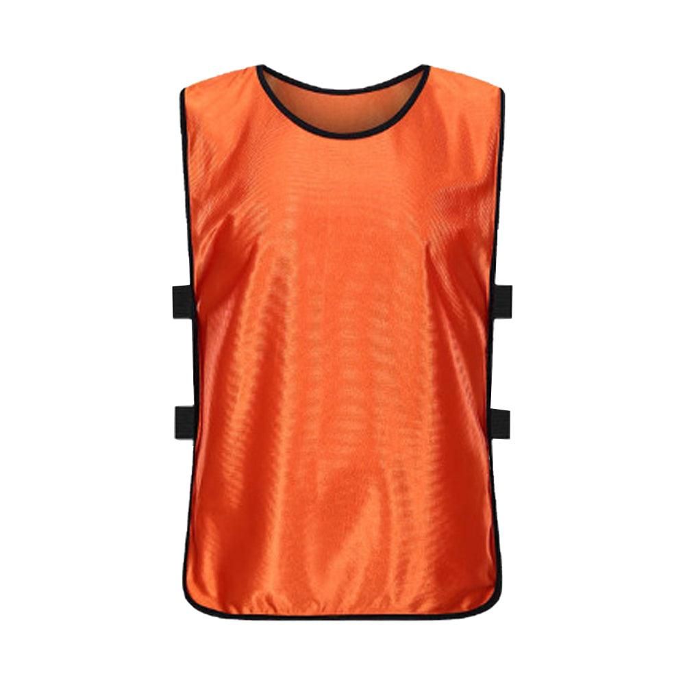 4Pcs Scrimmage Training Vest Team Sports Games Practice Jersey Orange Unique
