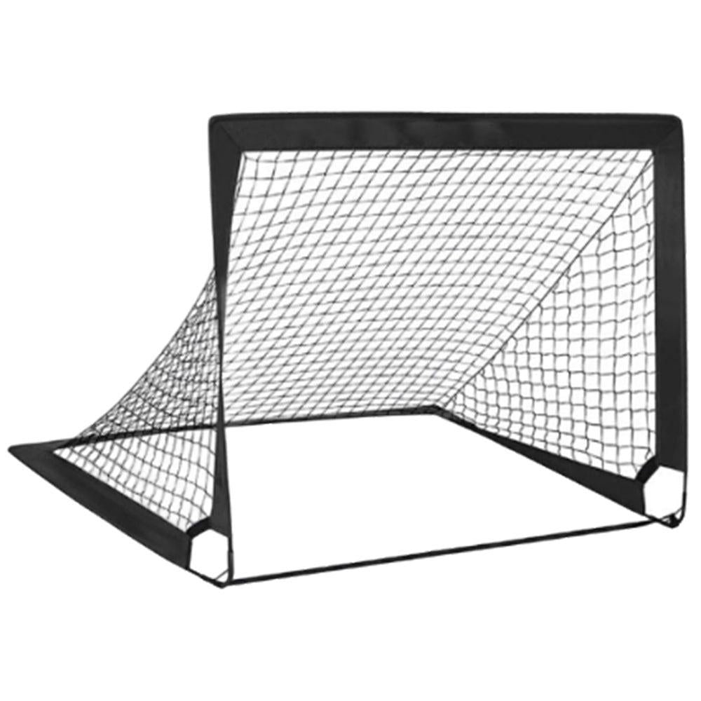 Portable Soccer Goal Net Quick Set-up Training Equipment for Backyard Soccer Black Unique