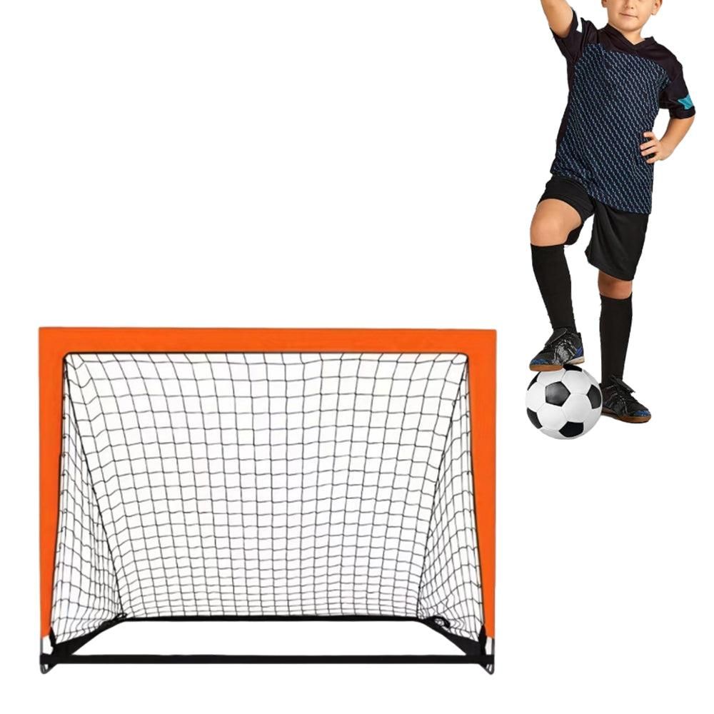 Portable Soccer Goal Net Quick Set-up Training Equipment for Backyard Soccer Black Unique