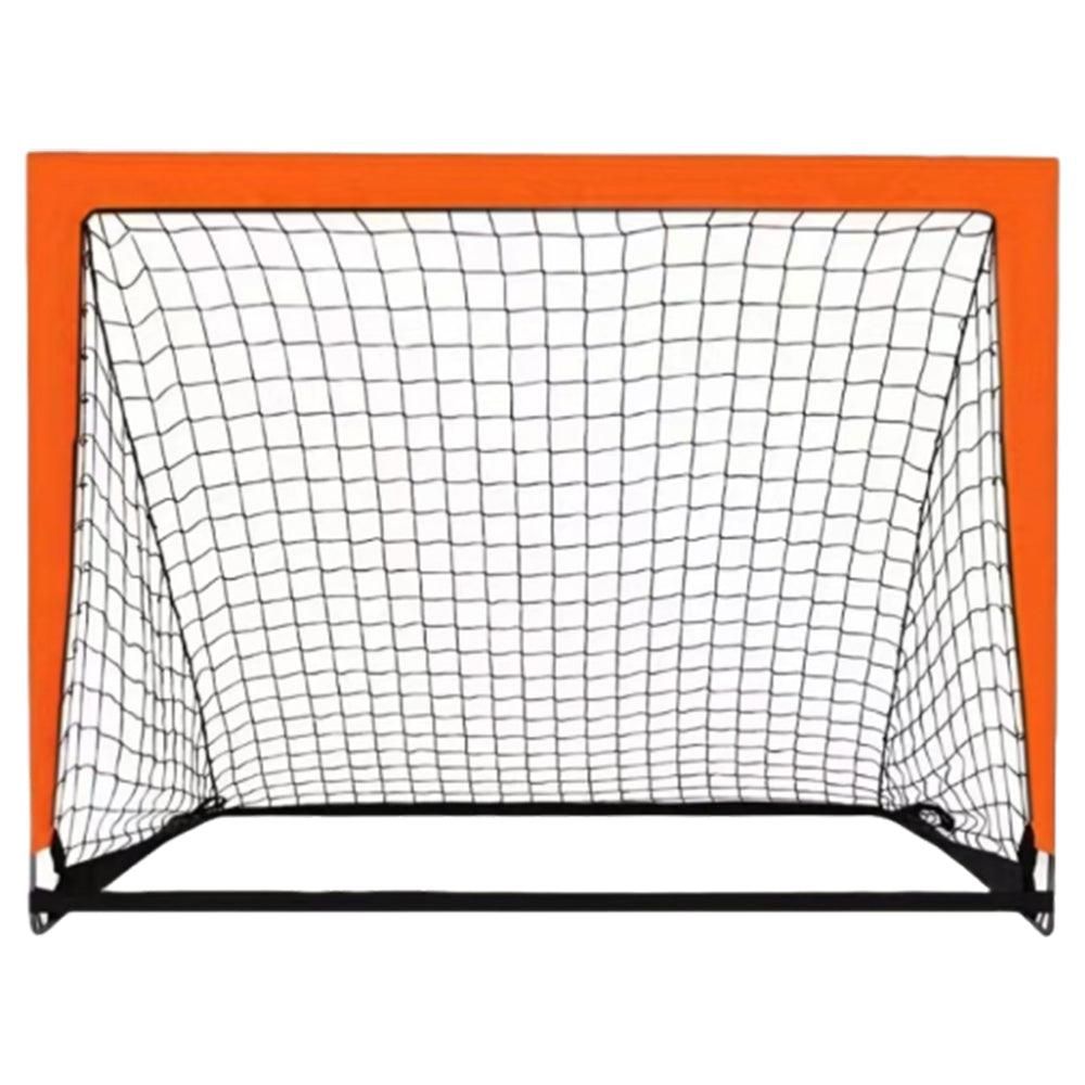 Portable Soccer Goal Net Quick Set-up Training Equipment for Backyard Soccer Orange Awezingly
