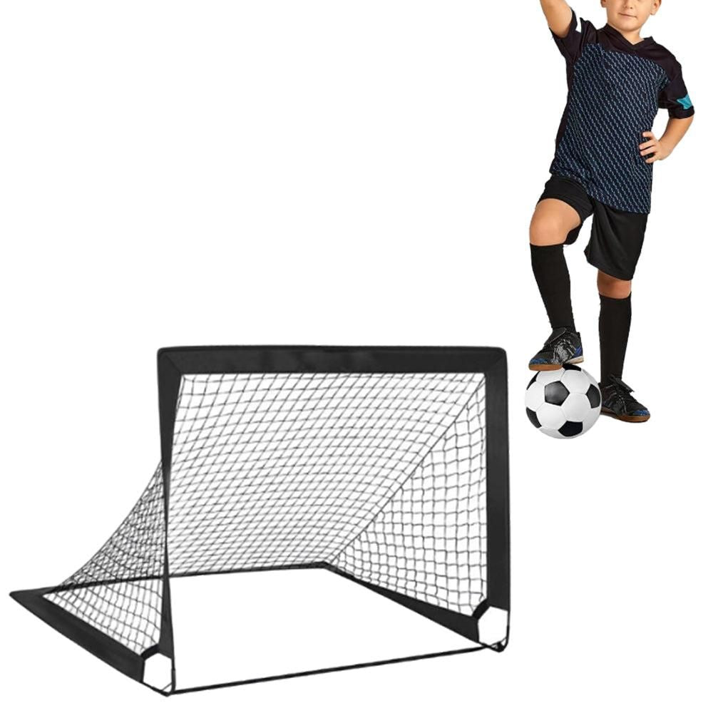 Portable Soccer Goal Net Quick Set-up Training Equipment for Backyard Soccer Orange
