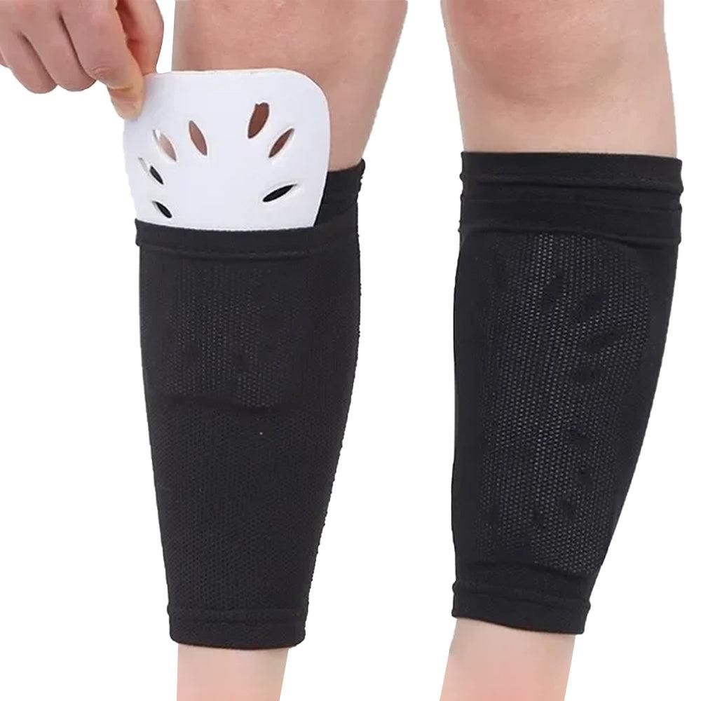 Pair of Soccer Shin Guards Breathable Calf Protective Gear for Adults White Unique