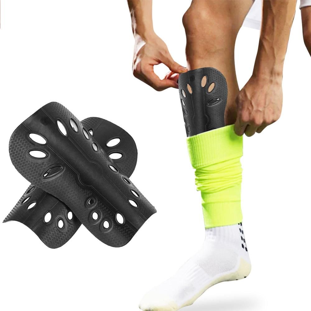 Pair of Soccer Shin Guards Breathable Calf Protective Gear for Adults White Unique