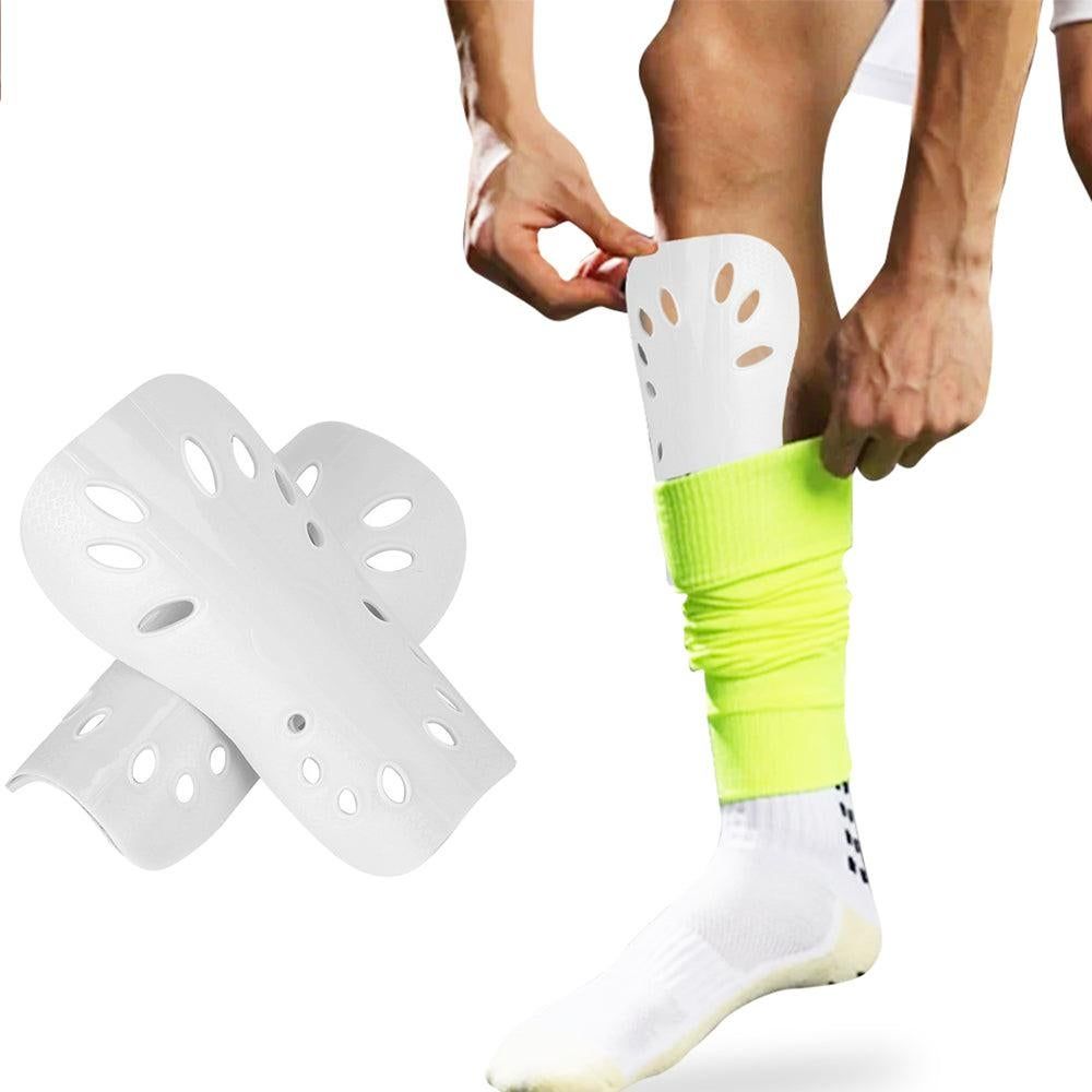 Pair of Soccer Shin Guards Breathable Calf Protective Gear for Adults Black Unique