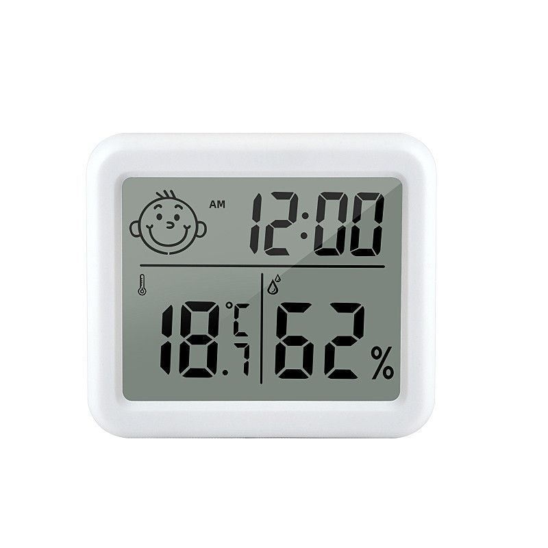 Digital Hygrometer Thermometer,Indoor Thermometer with High Accuracy, Temperature and Humidity Meter with Clock,Indoor Humidity Awezingly