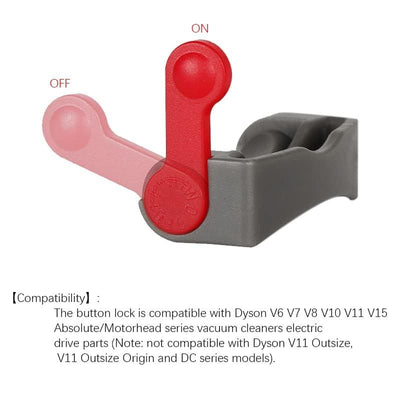 Power Button On/Off Control Clamp Compatible with V6 V8 V7 V10 V11 V15 Series Vacuum Cleaner, Free Your Gripping Fingers