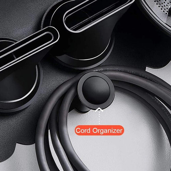 Magnetic Wall Mount Hair Dryer Holder for Dyson - Black Metal Awezingly