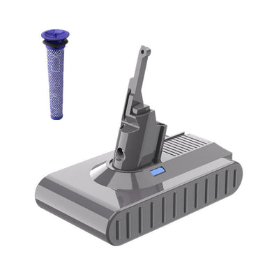 8000mAh Sony Cell Battery + Filter for Dyson V8 SV10 Vacuum Cleaner
