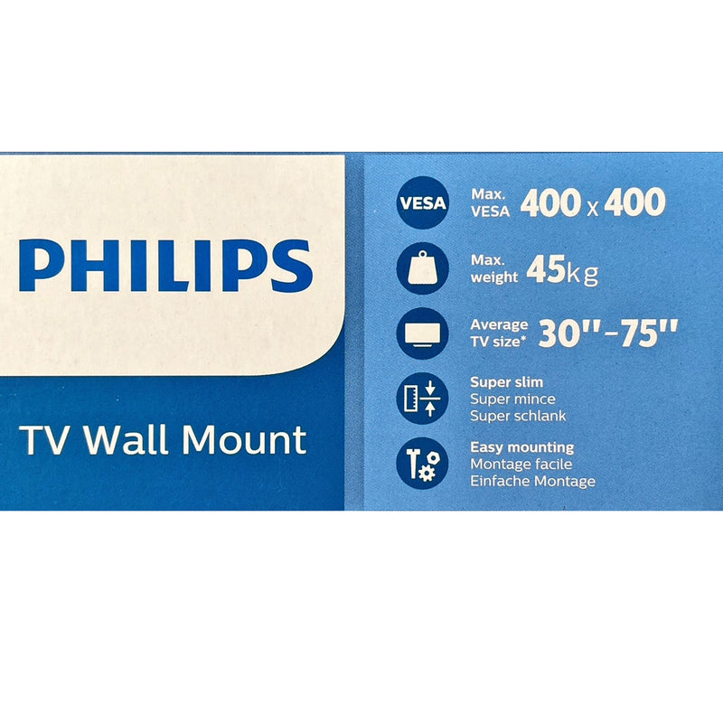 Philips Tilt TV Monitor Wall Mount Bracket for 32 40 55 65 70 75 Inch Universal SQM7442 Awezingly