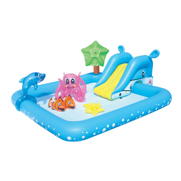 308L Fantastic Aquarium-Themed Play Centre with Detachable Slide Awezingly