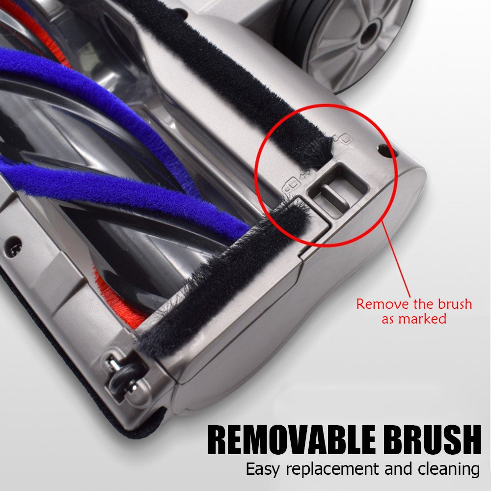 Turbo Brush Roller Head Electric Floor Carpet Head LED For Dyson V7 V8 V10 V11 V15 Awezingly