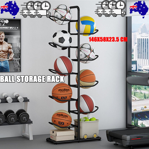 Basketball Soccer Storage Rack Sport Ball Organizer Ball Holder Display Stand Unique
