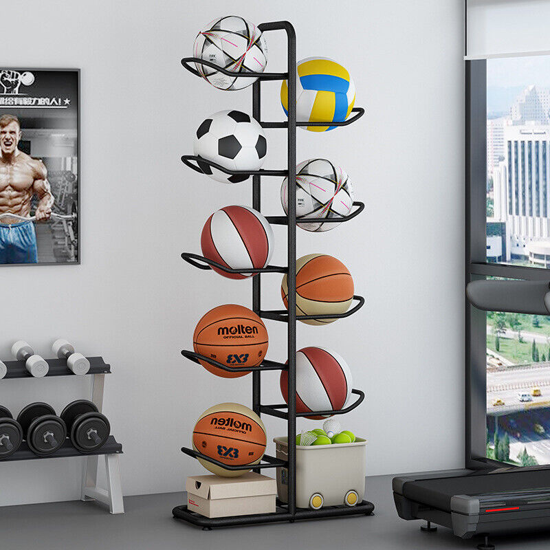Basketball Soccer Storage Rack Sport Ball Organizer Ball Holder Display Stand Unique