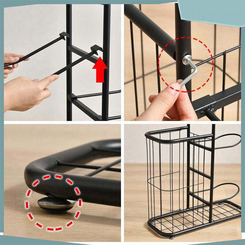 Basketball Soccer Storage Rack Sport Ball Organizer Ball Holder Display Stand With Basket Awezingly
