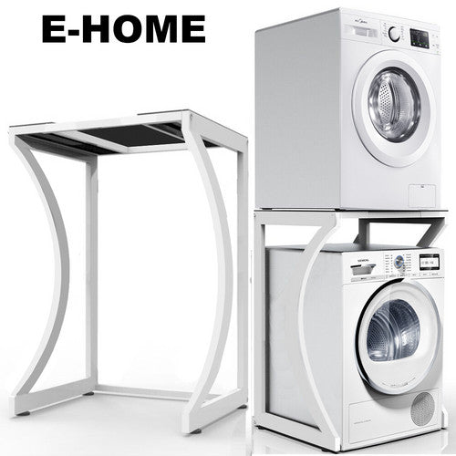 ORIGINAL Dryer Stand Maxi: Portable Dryer Rack Heavy Duty Steel Capacity white for Washer/Dryer/Mini Fridge Awezingly