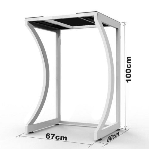 ORIGINAL Dryer Stand Maxi: Portable Dryer Rack Heavy Duty Steel Capacity white for Washer/Dryer/Mini Fridge Awezingly