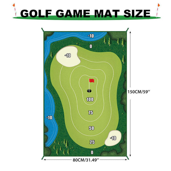 The Indoor Casual Golf Mat Game Set Stick Chipping Cage Games With 16 Grip Balls Does Not Apply