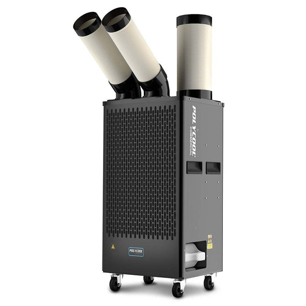 POLYCOOL 4.5kW Portable Industrial Spot Cooler, with Twin Cooling Ducts, 15A Plug Polycool