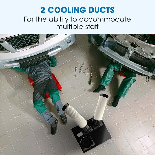 POLYCOOL 4.5kW Portable Industrial Spot Cooler, with Twin Cooling Ducts, 15A Plug Polycool