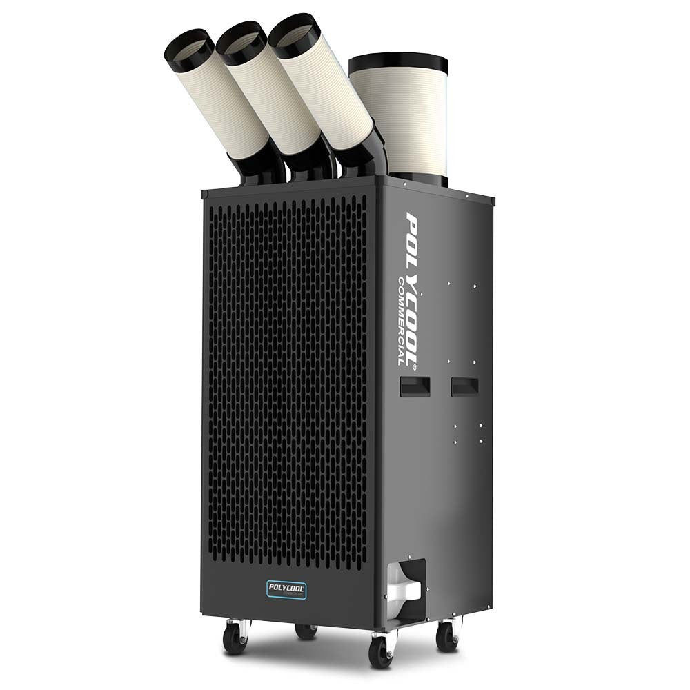 POLYCOOL 6.5kW Portable Industrial Spot Cooler, with Triple Cooling Ducts, 15A Plug Polycool