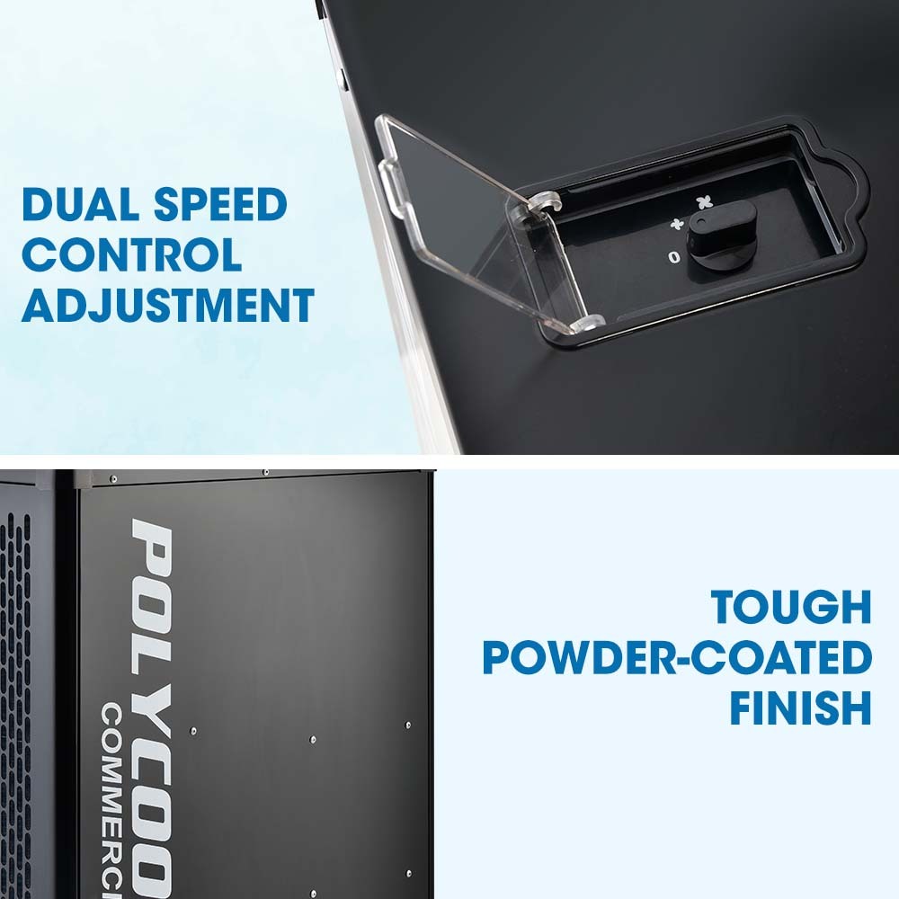 POLYCOOL 6.5kW Portable Industrial Spot Cooler, with Triple Cooling Ducts, 15A Plug Polycool