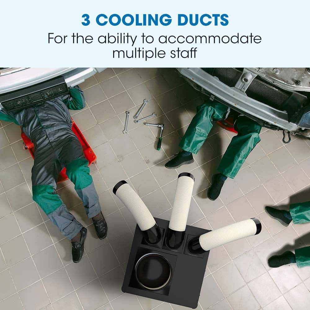 POLYCOOL 6.5kW Portable Industrial Spot Cooler, with Triple Cooling Ducts, 15A Plug Polycool