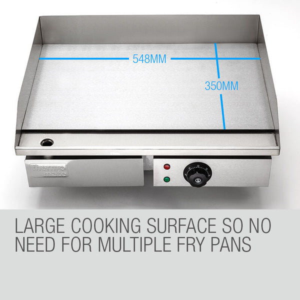 THERMOMATE Electric Griddle Grill BBQ Hot Plate Commercial Stainless Steel Thermomate