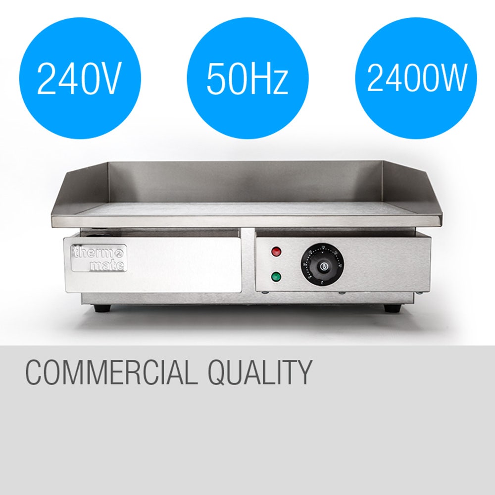 THERMOMATE Electric Griddle Grill BBQ Hot Plate Commercial Stainless Steel Thermomate
