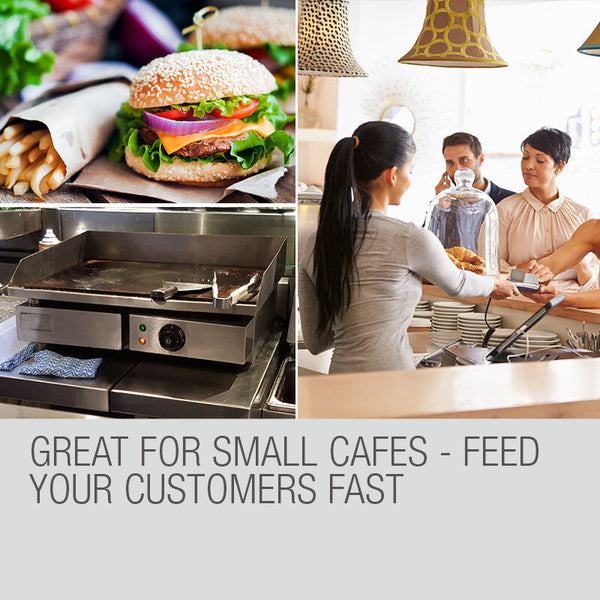 THERMOMATE Electric Griddle Grill BBQ Hot Plate Commercial Stainless Steel Thermomate