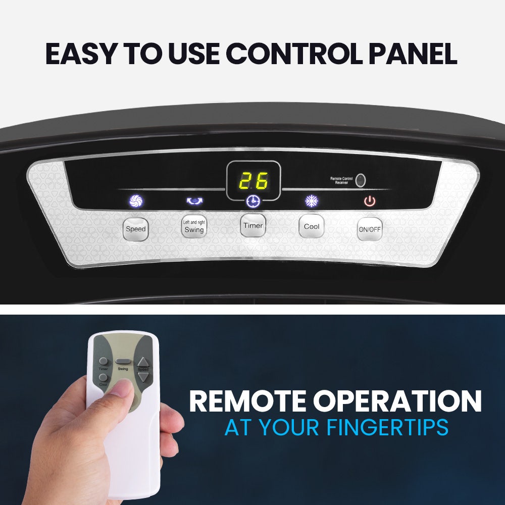 POLYCOOL 450W 80L Evaporative Air Cooler, Commercial Grade, Remote Control, Fan Polycool