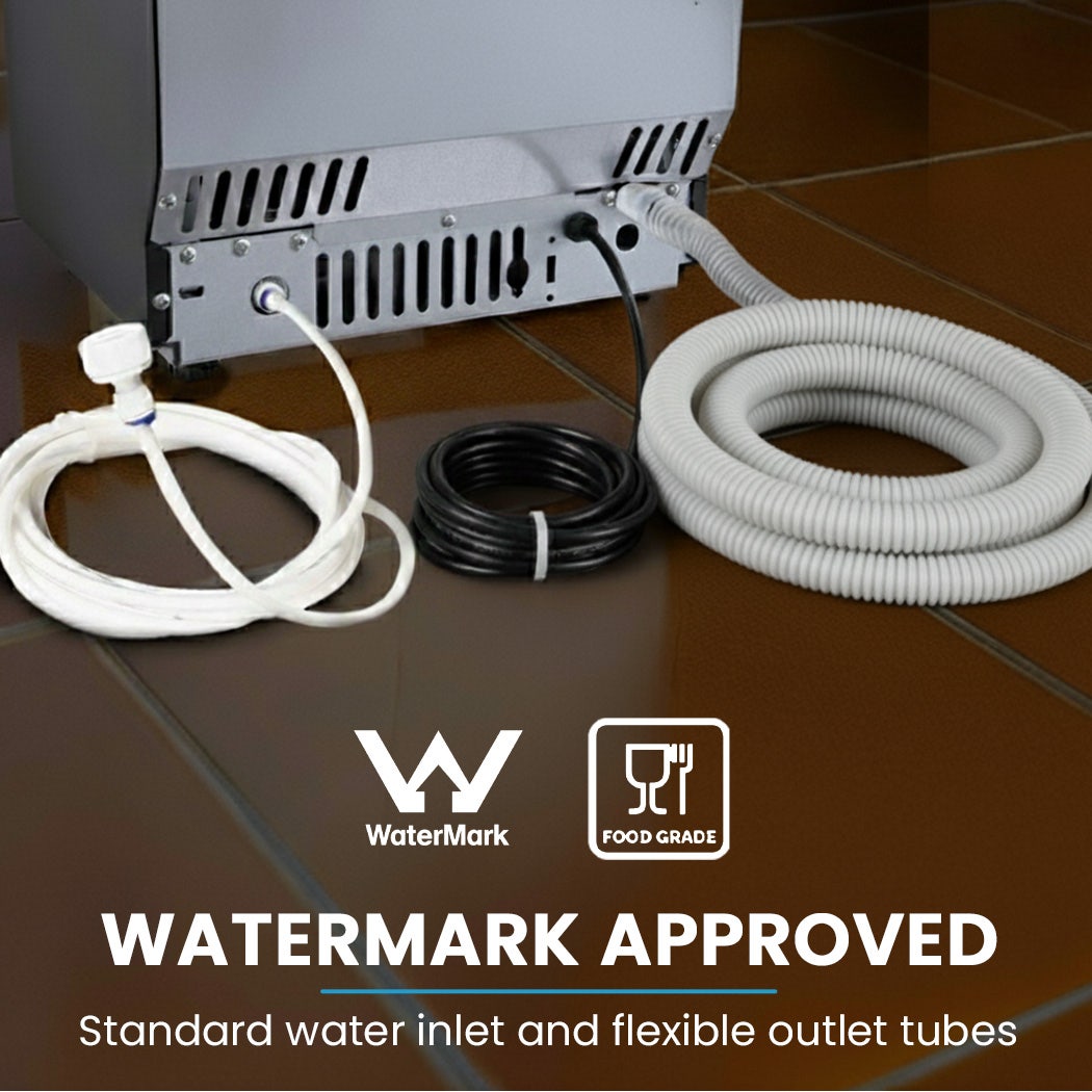 POLYCOOL Commercial Ice Maker Machine, up to 35kg/24hr, Timer & Self Cleaning Programs Polycool