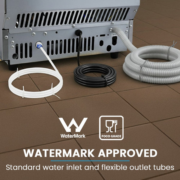 POLYCOOL Commercial Ice Maker Machine, up to 45kg/24hr, Timer & Self Cleaning Programs Polycool