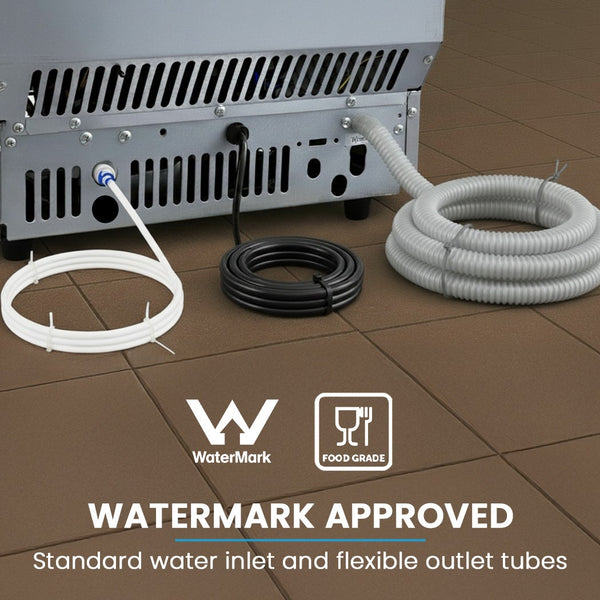 POLYCOOL Commercial Ice Maker Machine, up to 75kg/24hr, Timer & Self Cleaning Programs Polycool