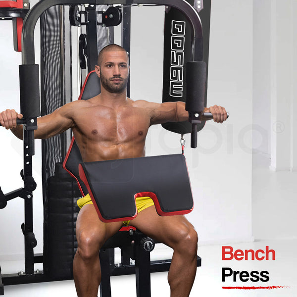 PROFLEX Home Gym Exercise Machine Fitness Equipment Weight Bench Press Set 148lbs Awezingly