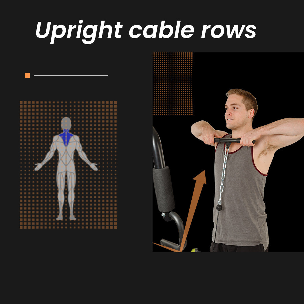 PROFLEX Multi-Station Home Gym Set with 98lbs Weight Plates- M8000 Awezingly