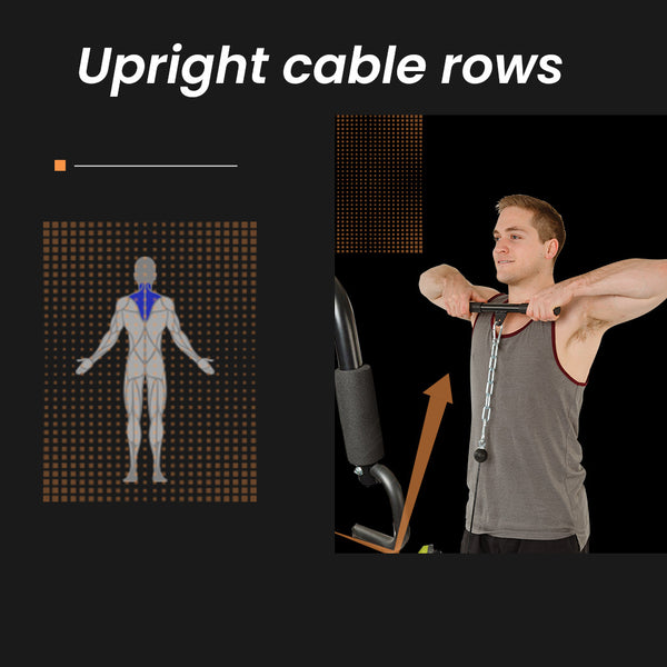 PROFLEX Multi-Station Home Gym Set with 98lbs Weight Plates- M8000 Awezingly