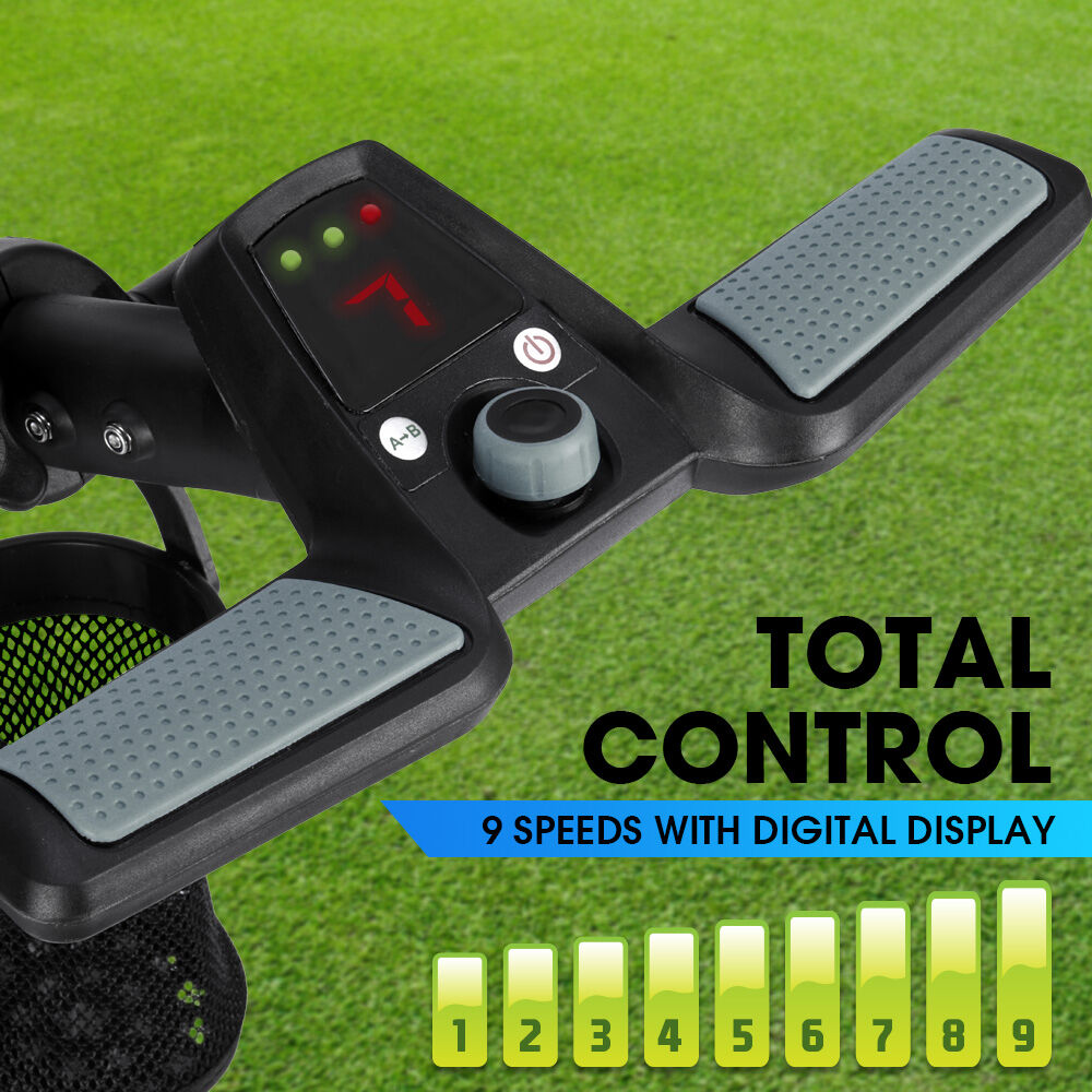 THOMSON E5000 Pro Lithium Golf Buggy, 36 Hole, Only 12kg, Easy Fold, Electric Motorised Buggy Trolley Cart w/ Seat, Black Does Not Apply