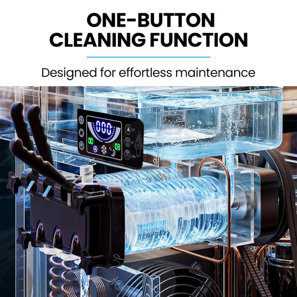 POLYCOOL Benchtop Soft Serve Ice Cream Machine, 3 Flavours, 2+Twist, Frozen Yoghurt, Acai Maker, Twin Cylinder, Counter Top Design, 15A Plug Polycool