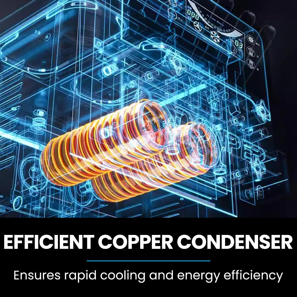 POLYCOOL Benchtop Soft Serve Ice Cream Machine, 3 Flavours, 2+Twist, Frozen Yoghurt, Acai Maker, Twin Cylinder, Counter Top Design, 15A Plug Polycool