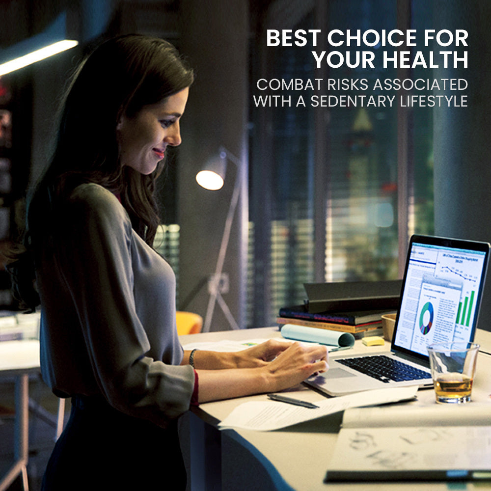 FORTIA Corner Standing Desk, 1730W x 1730W x 750D, 3 Motors, 120kg Load, Sit to Stand Up Electric Height Adjustable, Black/Black Frame Fortia