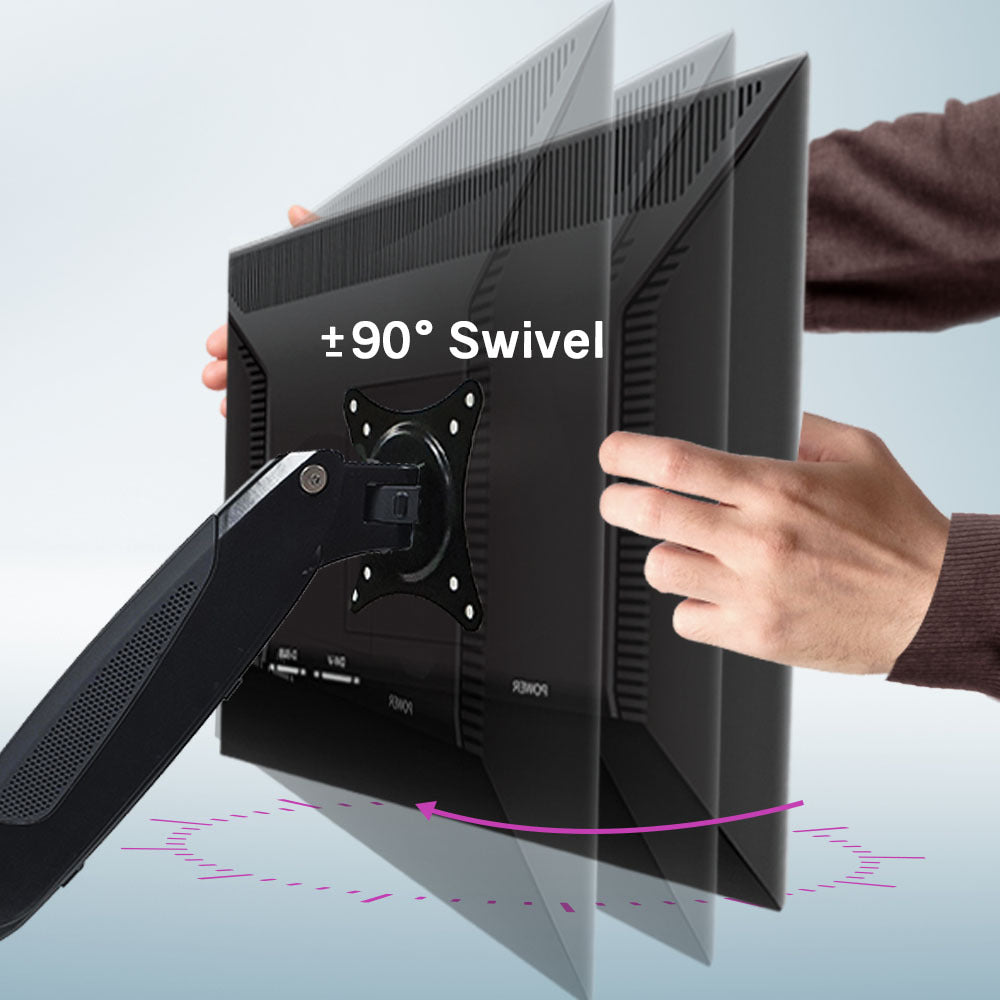 FORTIA Triple Computer Monitor Mount Stand for Desk with 3 Adjustable Arm Holder for 15 to 32 inch Displays Fortia