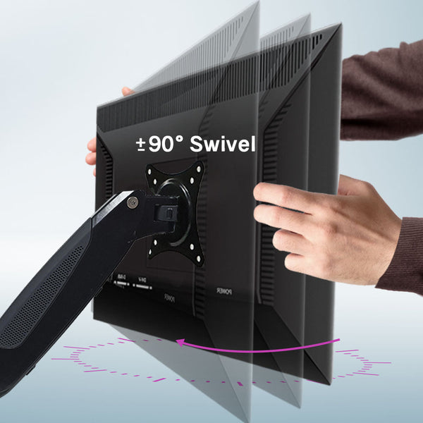 FORTIA Triple Computer Monitor Mount Stand for Desk with 3 Adjustable Arm Holder for 15 to 32 inch Displays Fortia