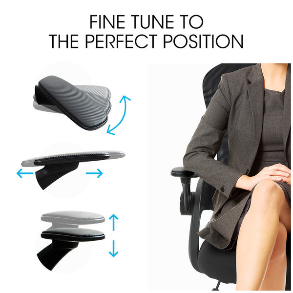 FORTIA Ergonomic Office Desk Chair, Coolmesh Fabric, Adjustable Recline, Black Mesh/Black Frame Fortia