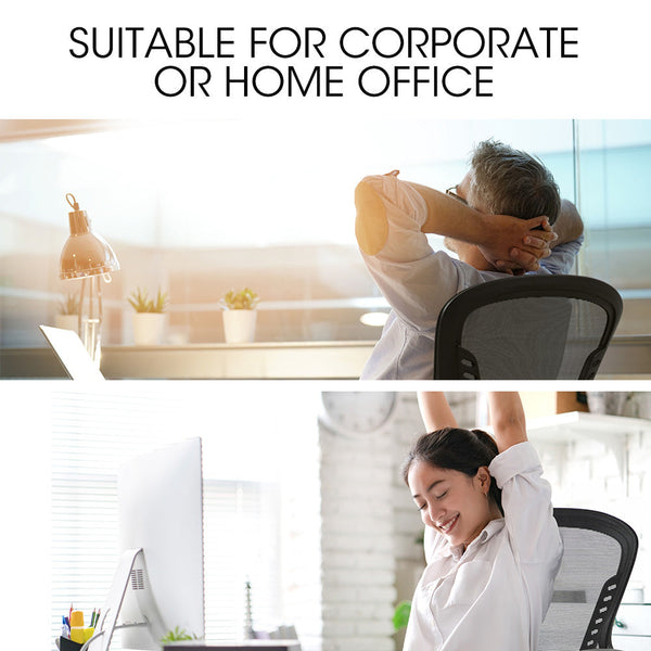 FORTIA Ergonomic Office Desk Chair, Coolmesh Fabric, Adjustable Recline, Black Mesh/Black Frame Fortia