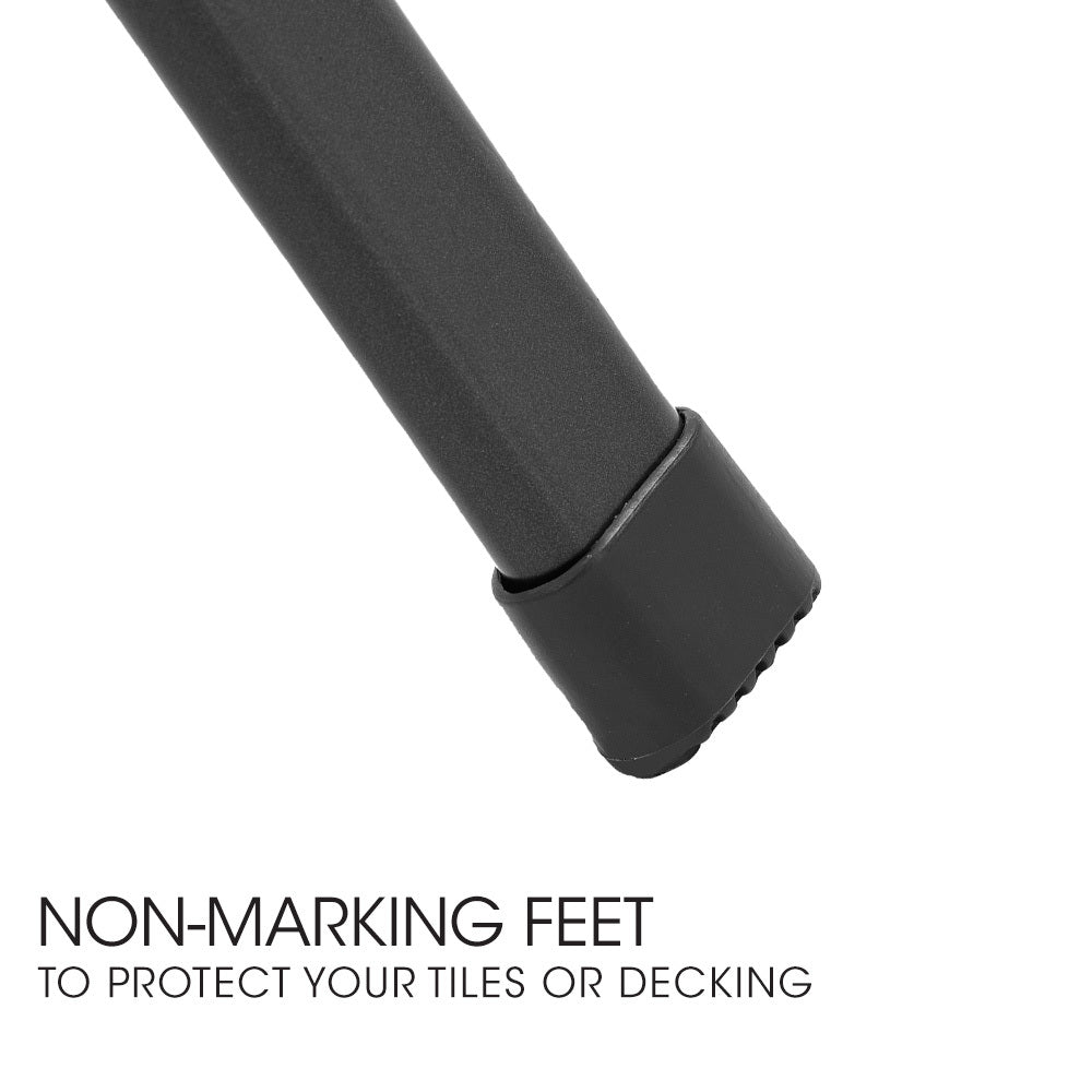 FORTIA 2pc Outdoor Dining Chair Set, for Outside with E-coating Fortia