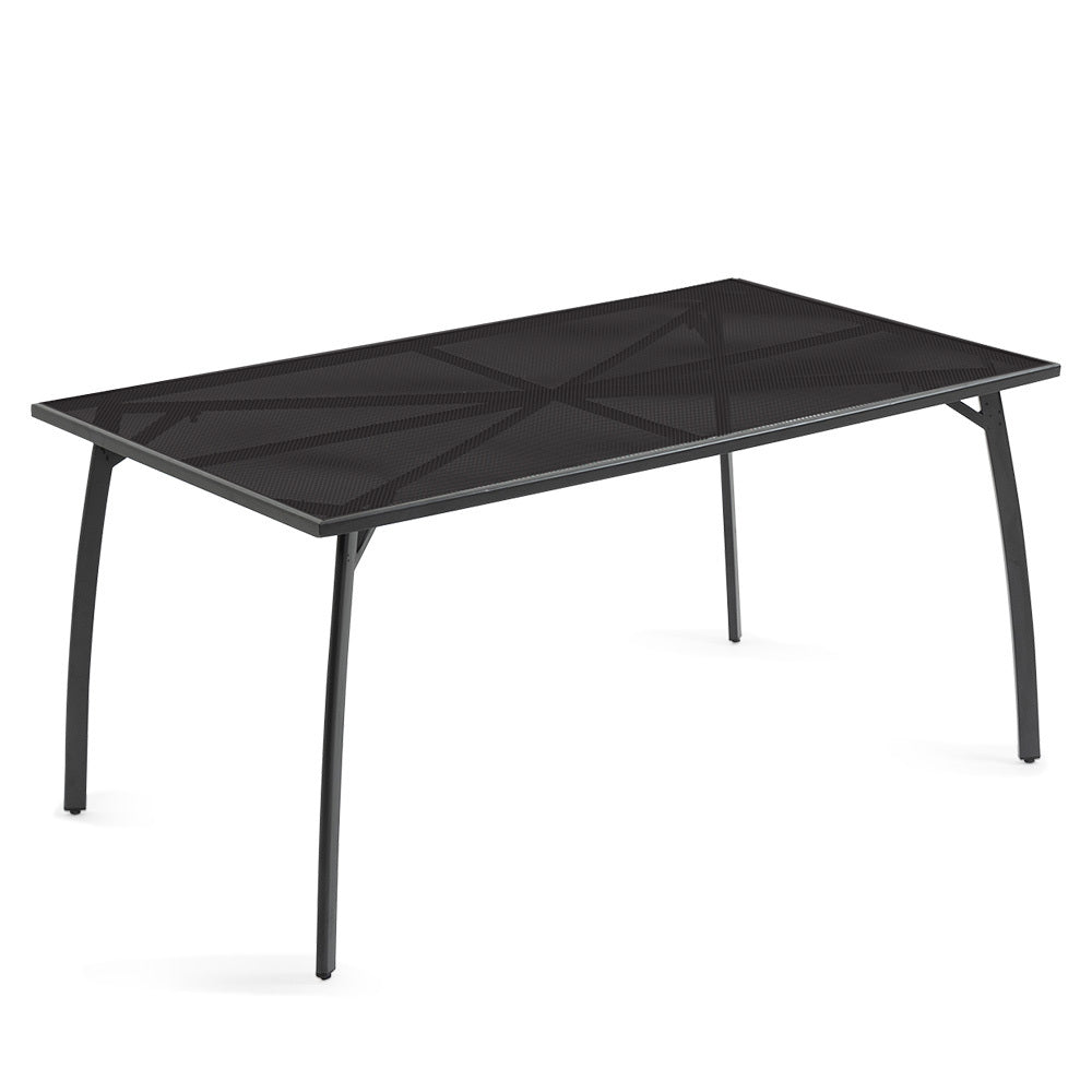 FORTIA 150x90cm Outdoor Dining Table, Rectangular, Furniture for Outside with E-coating Fortia