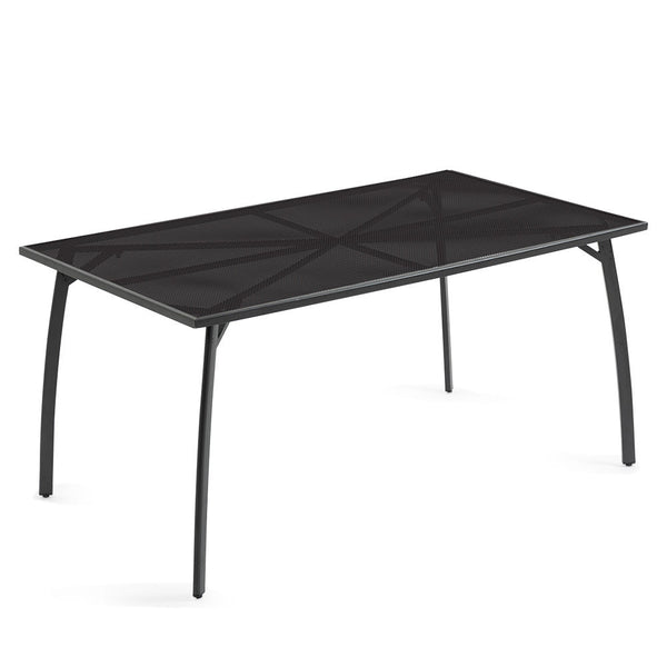 FORTIA 150x90cm Outdoor Dining Table, Rectangular, Furniture for Outside with E-coating Fortia